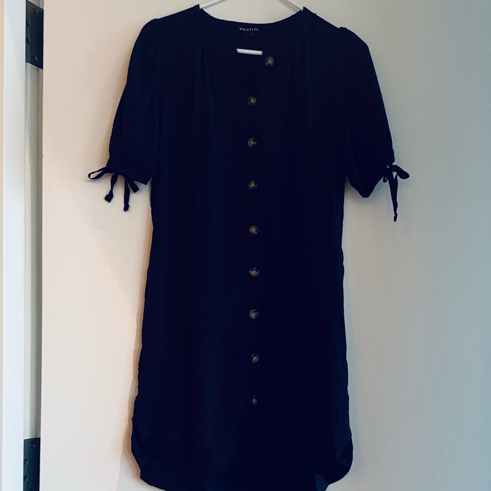 Whistles UK Frankie Button Through Dress - Picture 5 of 8